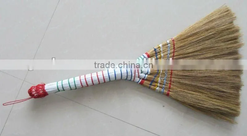 Korea new design natural silvergrass wooden handle broom