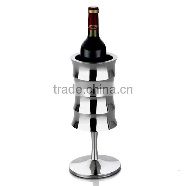 Special Bamboo Shape Champagne Metal Stainless Steel Wine Cooler Champagne Wine Bucket Ice Bucket