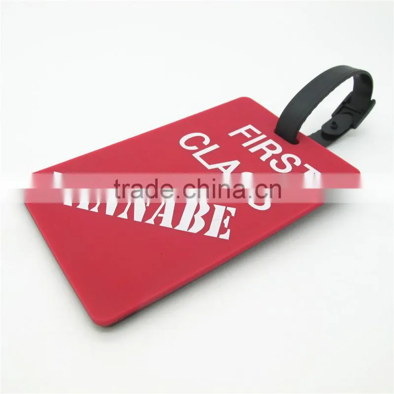 100% Eco-friendly Factory Direct Wholesale Silicone/PVC Luggage Tag