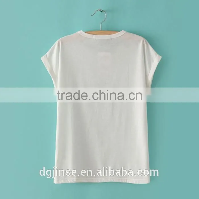 2014 Great Quality Summer Female Tops New Arrival Women's Short-sleeve T-shirts