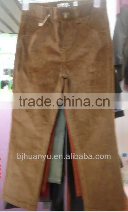 kids children boys all year wear long colour corduroy pants trousers