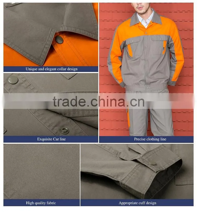 OEM Mechanical Workshop Summer Long Sleeve Cotton Men Work Uniform Shirt
