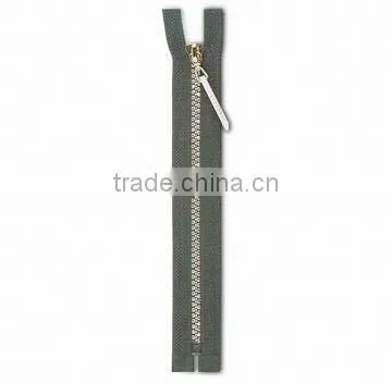 3# Plastic Zipper Golden Teeth Auto Lock Slider