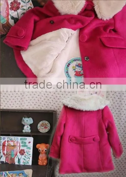 Cute Korea style coat Kids wholesale winter clothing