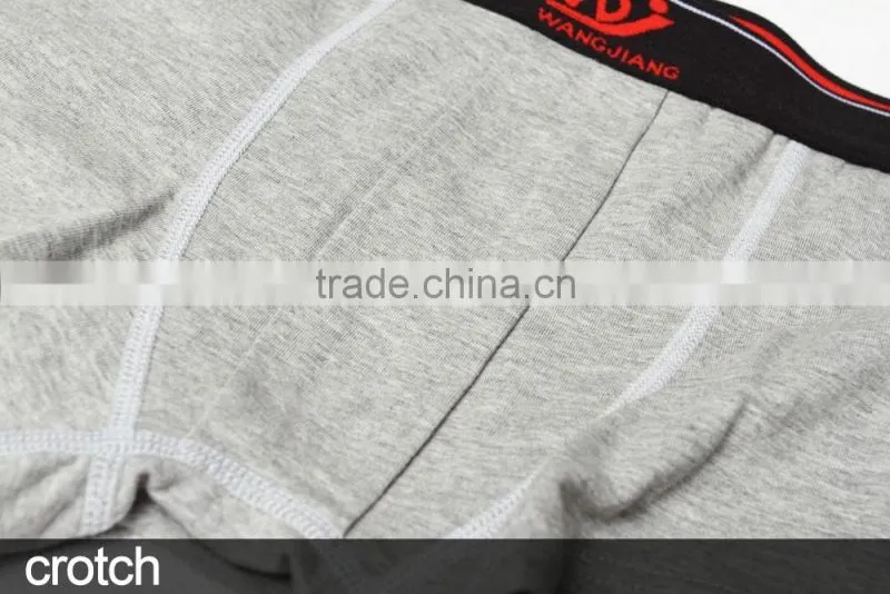 WJ boxer 95% cotton underwear for man confrotable man underwear