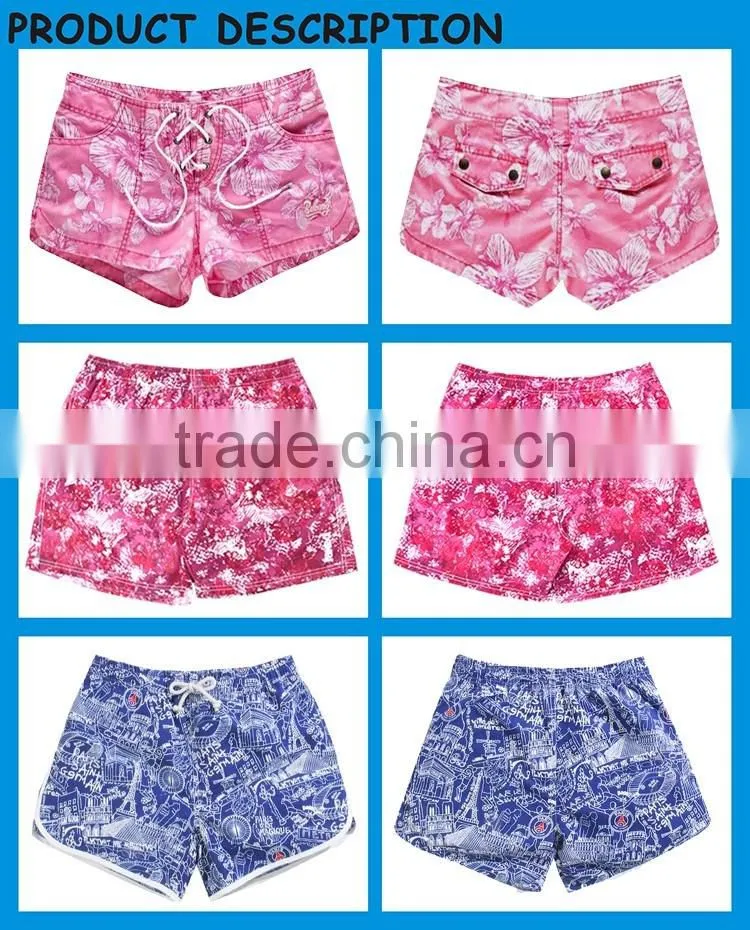 Summer Leisure Paris Lady Boardshort,Women Hot Beach Shorts