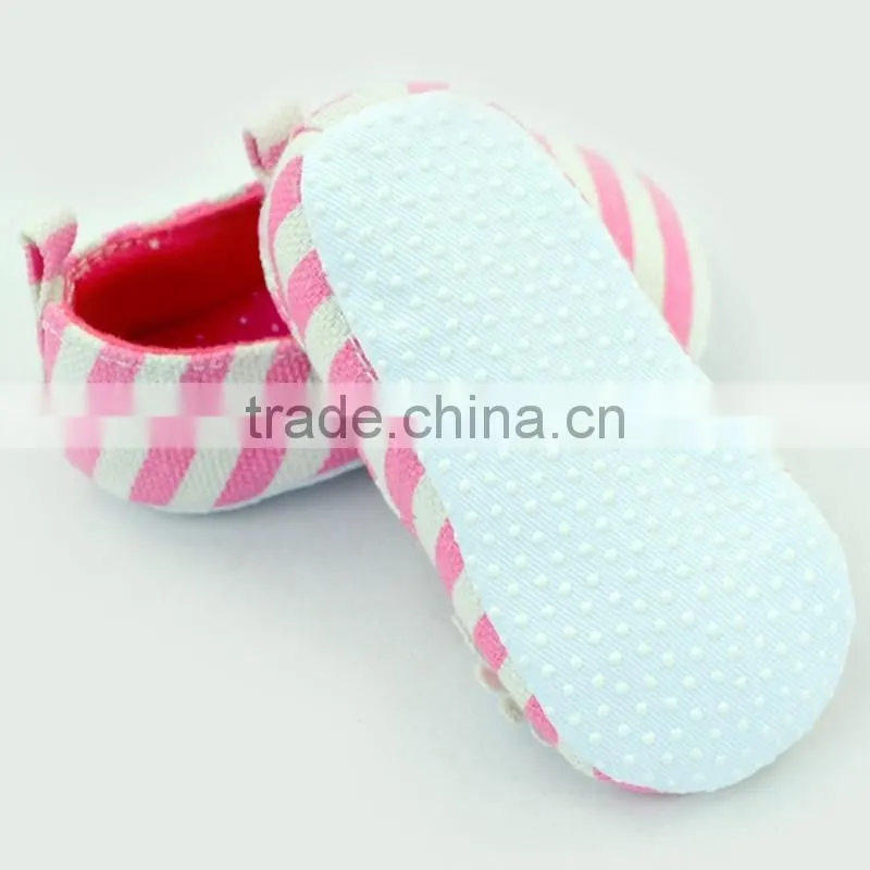 Fashion Stripes Newborn Crib Shoes Baby Shoes Toddlers Soft Shoes