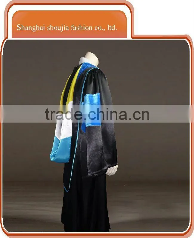 college doctoral PHD graduation academic gown made in China