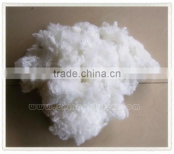 100% polyester recycled hollow conjugated siliconed staple fiber 7d to 15d