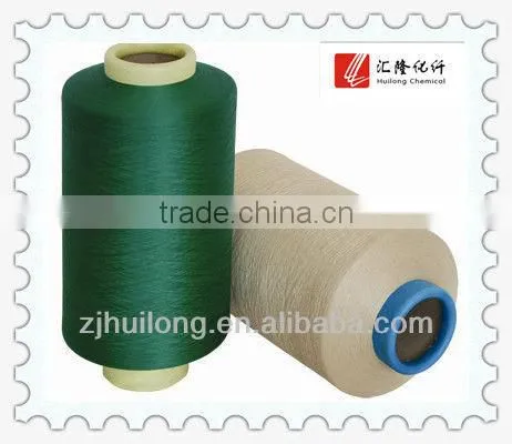 polyester filament yarn and dope dyed DTY in home textile for bedspread
