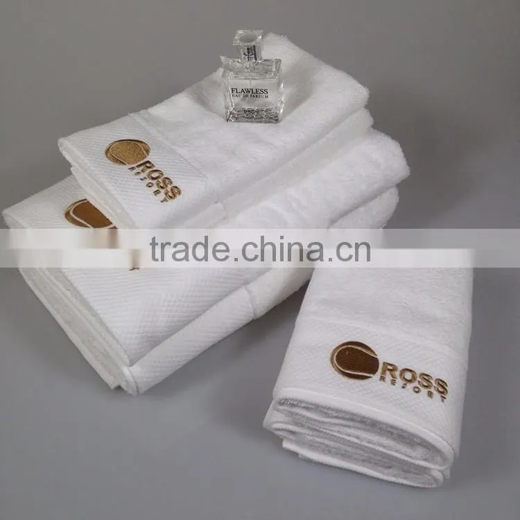 cotton large size hotel hand bath face towel set