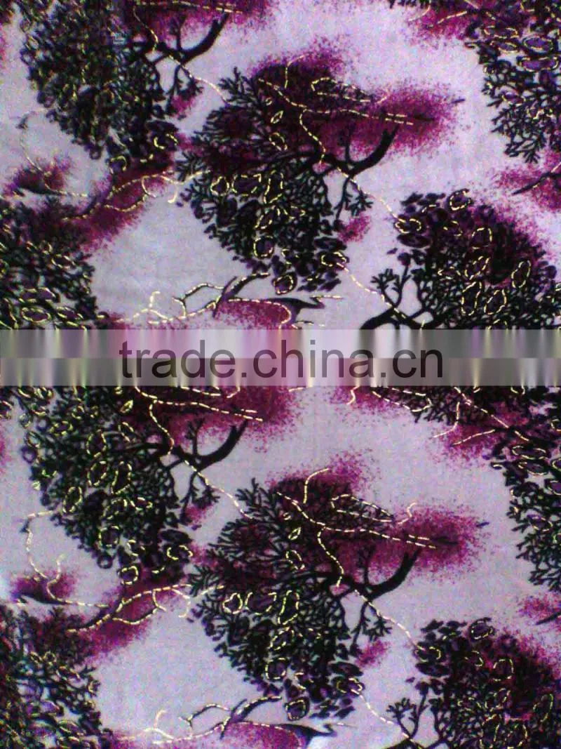 100%polyester printed KS velvet