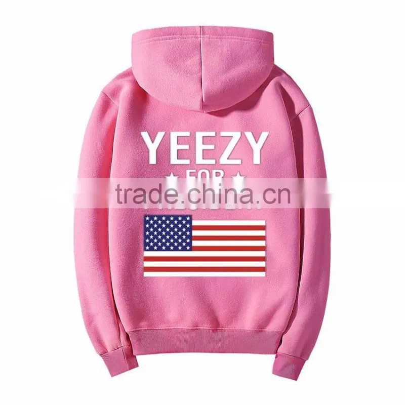 U.S Flag Hoodie West Tour Pop Up Shop Hooded Sweatshirt American Flag Long Sleeve Hoodie