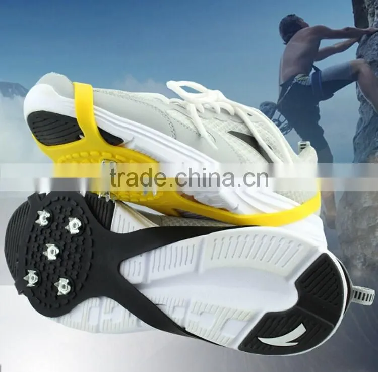 Snow ice crampons ,antislip climbing shoe gripper snow ice cleats