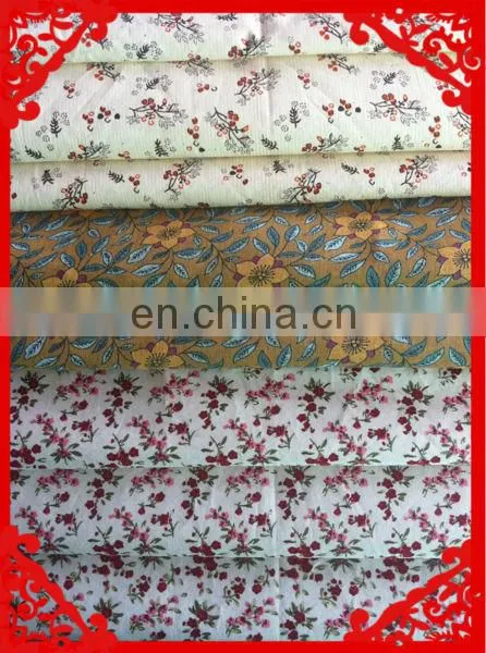 2014-2015 latest Italy design pattern small flower prnted waxed cotton fabric