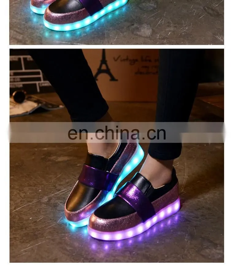 Wholesale New design Hottest Ladies shoes European fashion Women shoes LED shoes sneakers girls footwear