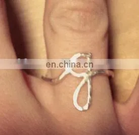 Mini cute gold knot ring jewelry