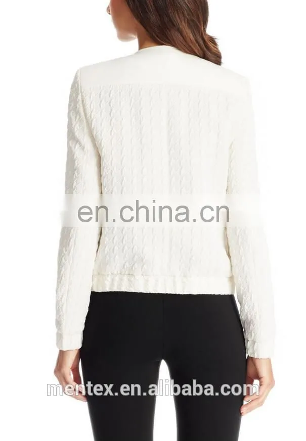 Wool Blend Textured Jacket