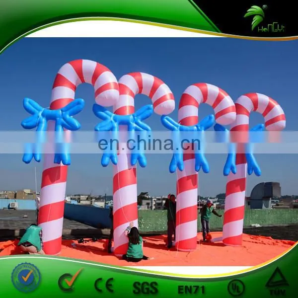 Hongyi 3 m Custom Inflatable Christmas Stick / Inflatable Ornament, Christmas Ddecoration for Sale