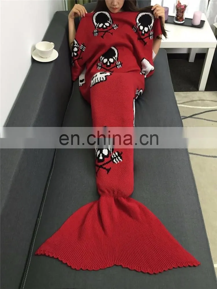 Mermaid Tail Blanket Warm and Soft Blankets For Kids And Adults Bedding Wrap