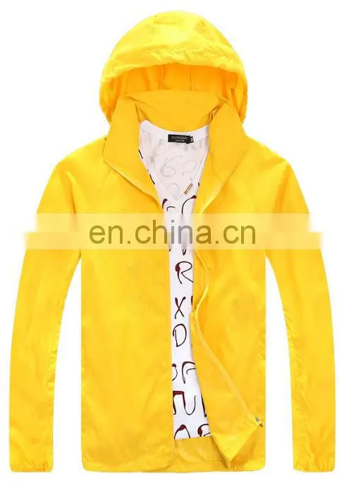Wholesale outdoor unisex anti-UV adult cloth with hat sportsware