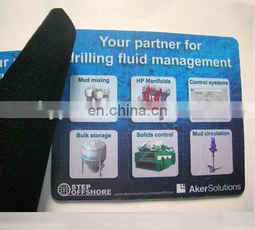 OEM Design Printed Cloth Rubber Mousepad