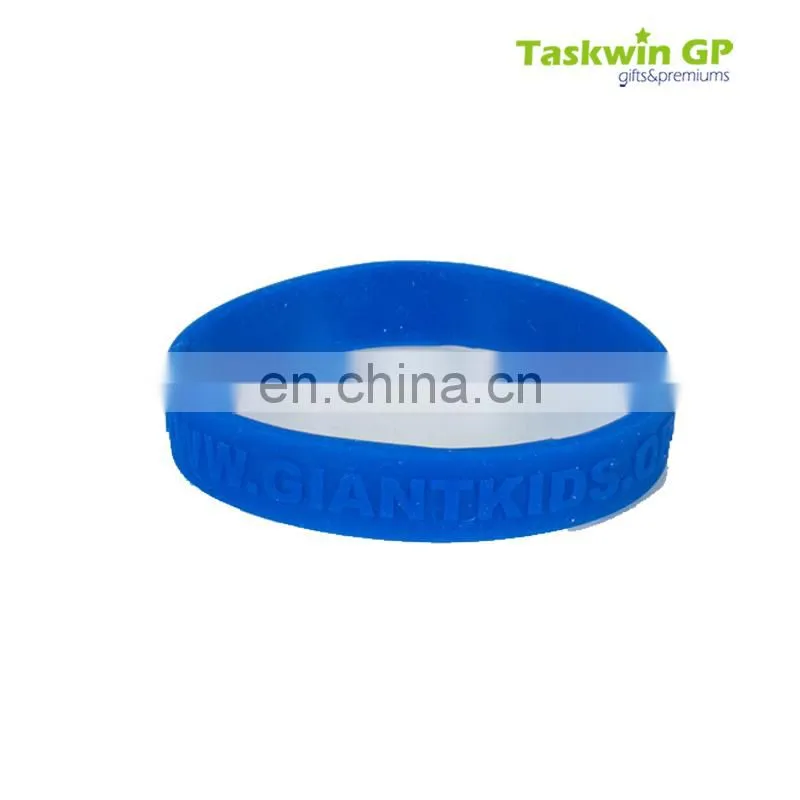 Cheap price high quality embossed custom logo silicone wristband