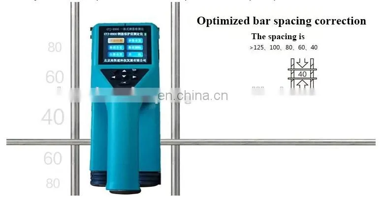 Tp-R800 NDT Equipments concrete scanner steel cover meter to scan steel bar location