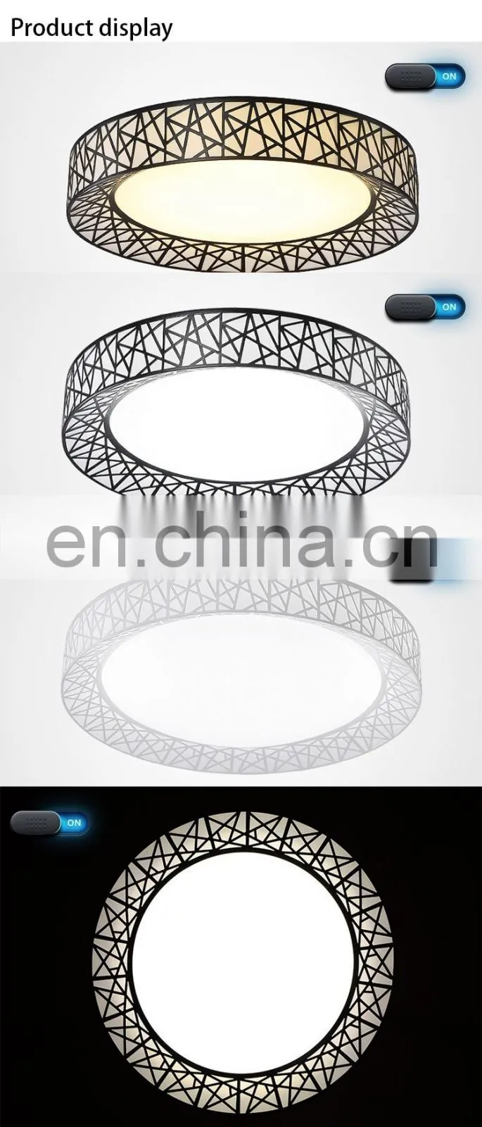 Modern LED Dimmable Ceiling Lighting Nest Dia45-80cm Kitchen Living Room Bed room Ceiling Lighting Iron Ceiling Lamp
