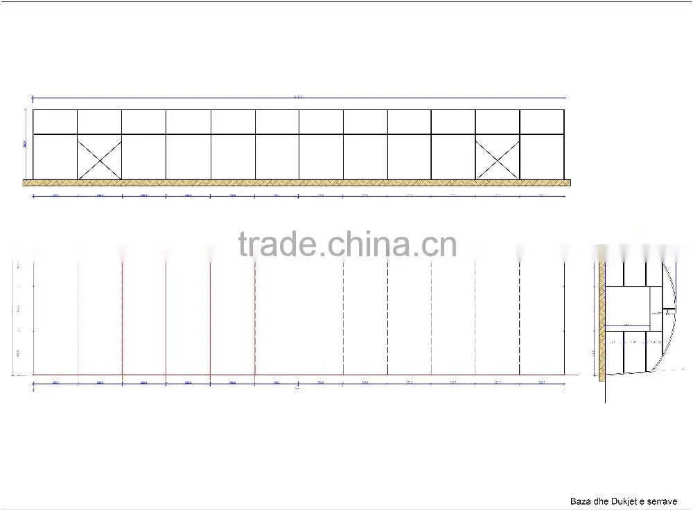 single span commercial greenhouse for flowers and vegetables