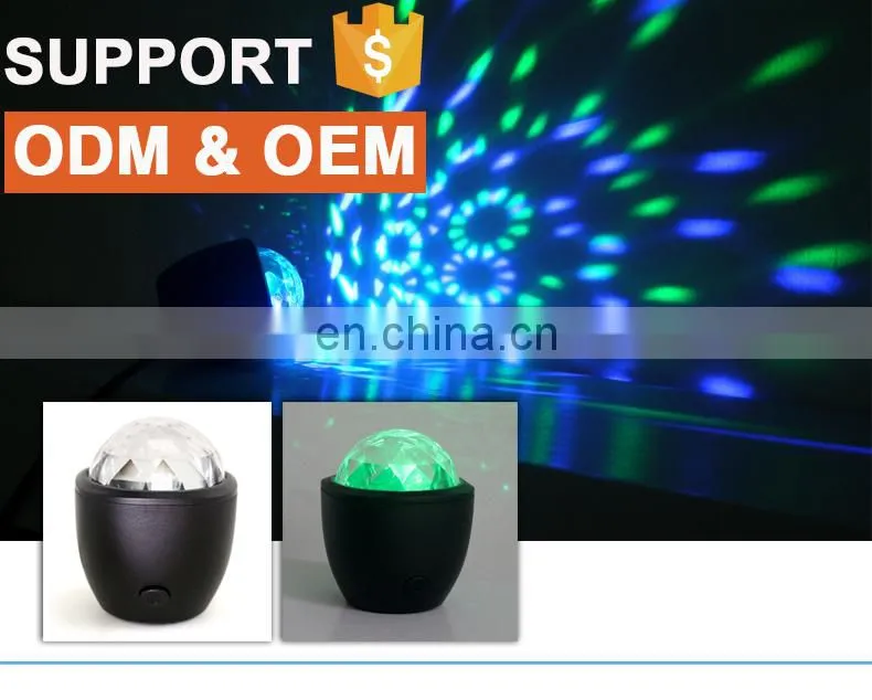 Magic Ball Sound Control Stage Effect USB Music DJ Lampe Disco RGB 3W 3 Laser Lights LED Lighting and Circuitry Design USB Line