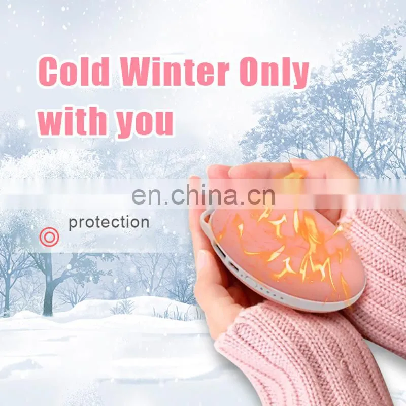 Hand-warmer power bank 4000mah metal plastic super mini power battery charger portable power charger