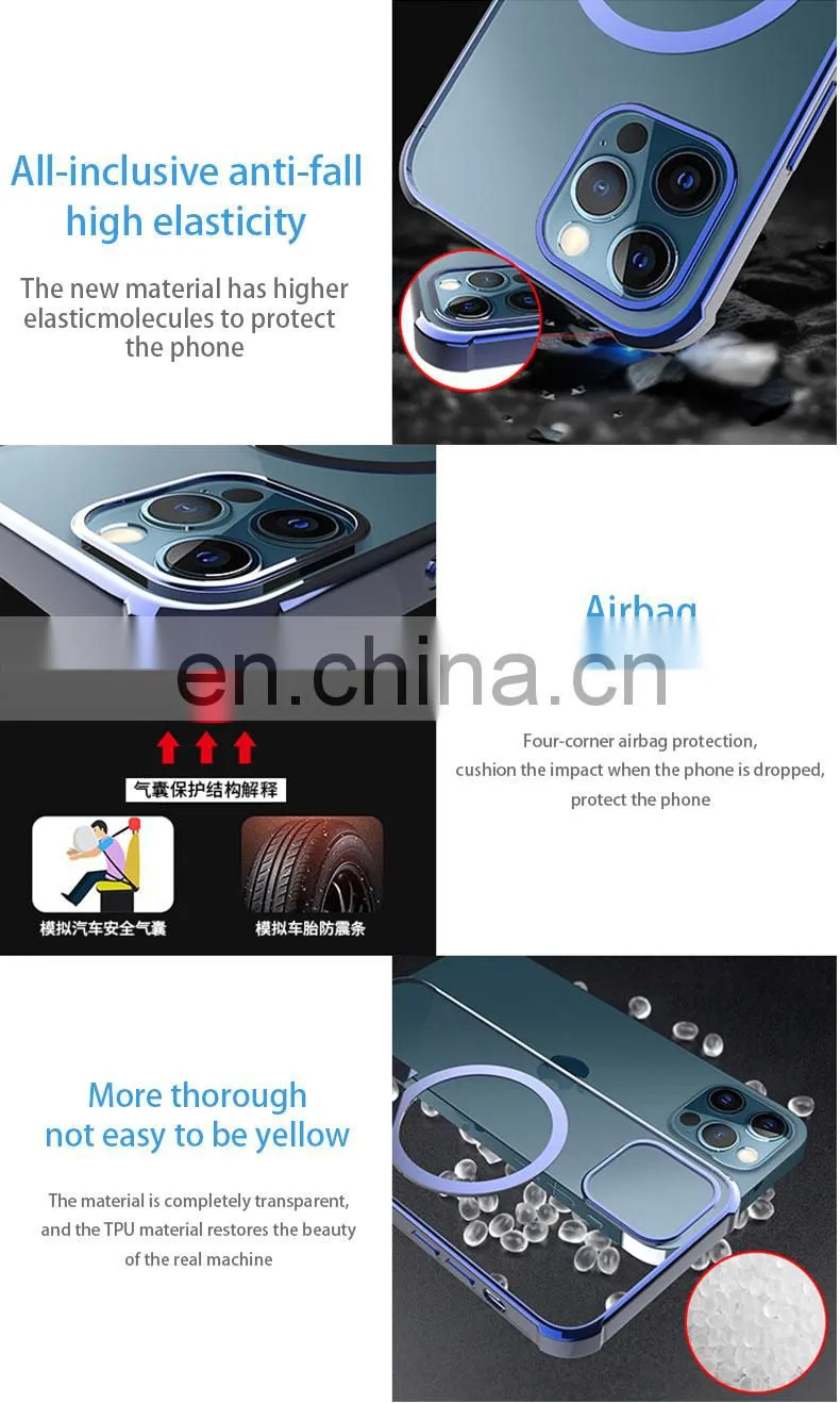 Magnetic Phone Case Logo Silicon 2020 Amazon Hot Products Wholesale Oem/Odm Magnetic Case Moble Phone For Iphone 12 Pro Max X 11