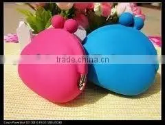 attractive silicone smart wallet , fancy silicone coin purse,coin purse with zipper