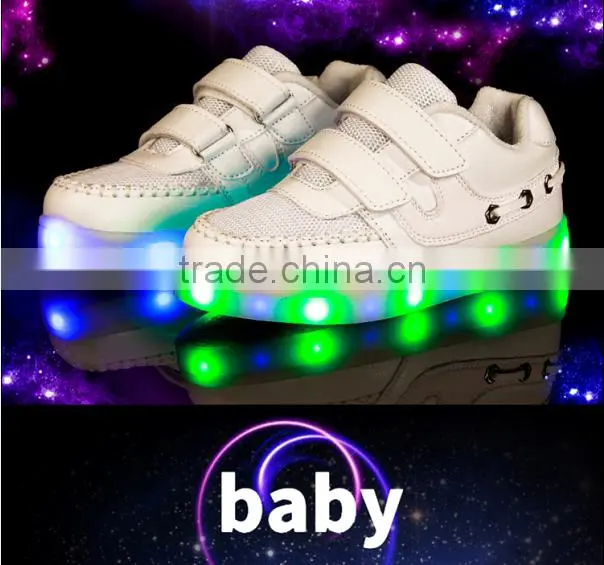 Shoes Kid 2016 Kid Shoes led Luminous Light Up Shoes for Kid With High Quality