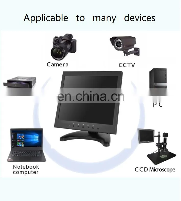 Metal case 10 inch Touchscreen display mini lcd touch monitor screen computer for pc