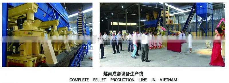 1-2t/h rice husk fuel pellets making line for sale