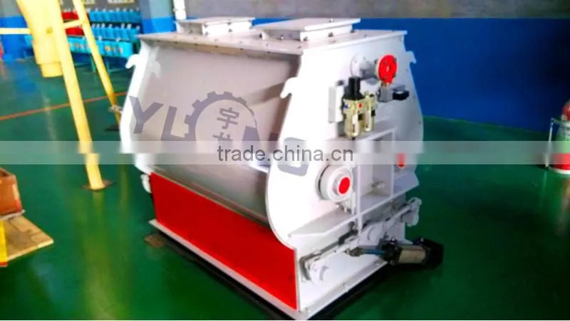 Automatic Feed Mixing Equipment Fertilizer Paddle Blender 500kg / batch