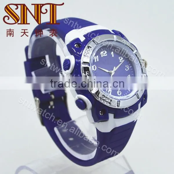 Sport watch with plastic case & strap on promotion