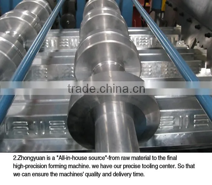 Decking Floor Forming Machine, Metal Deck Roll Forming Machine With ISO