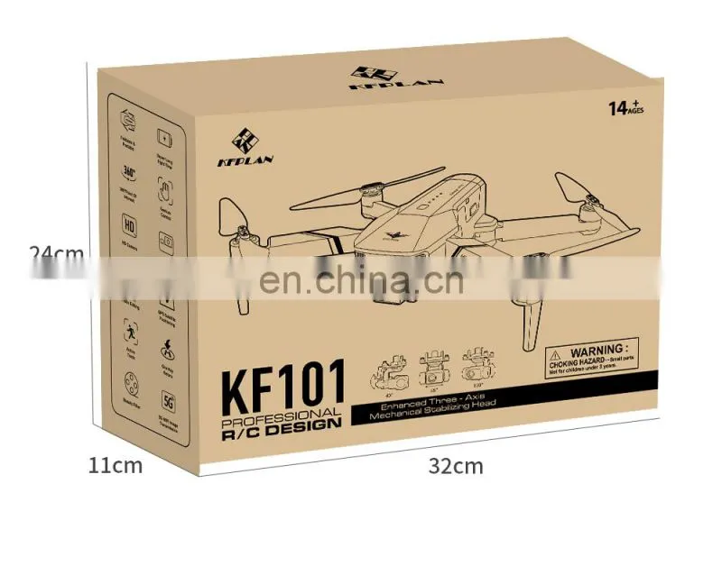 KF101 MAX 3-axis gimbal Drone 3KM Distance GPS 4K optical flow dual camera 5G transmission EIS RC Quadcopter Christmas Gift