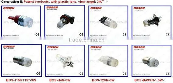 5050SMD T10 BA9S auto canbus led light