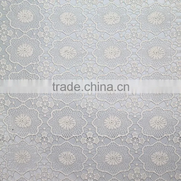 Factory price high quality water soluble printing mesh embroidery fabrics for bridal dress