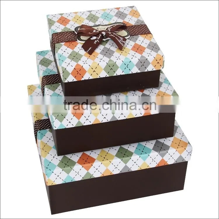 high quality free sample and shipping paper bow tie packaging box