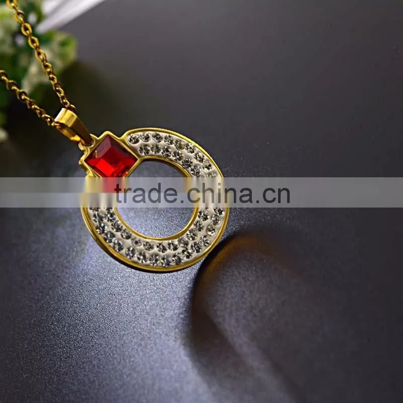 New round earring designs circle pendant fashionable jewelry