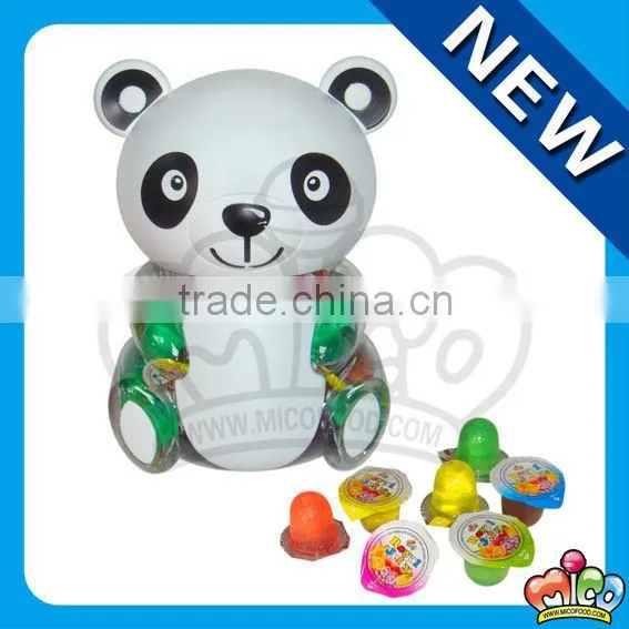 mini jelly cup assorted in panda jar