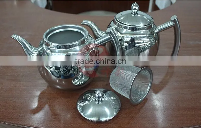 Stainless Steel Delicate Spout Coffee pot/ china tea pot infuser
