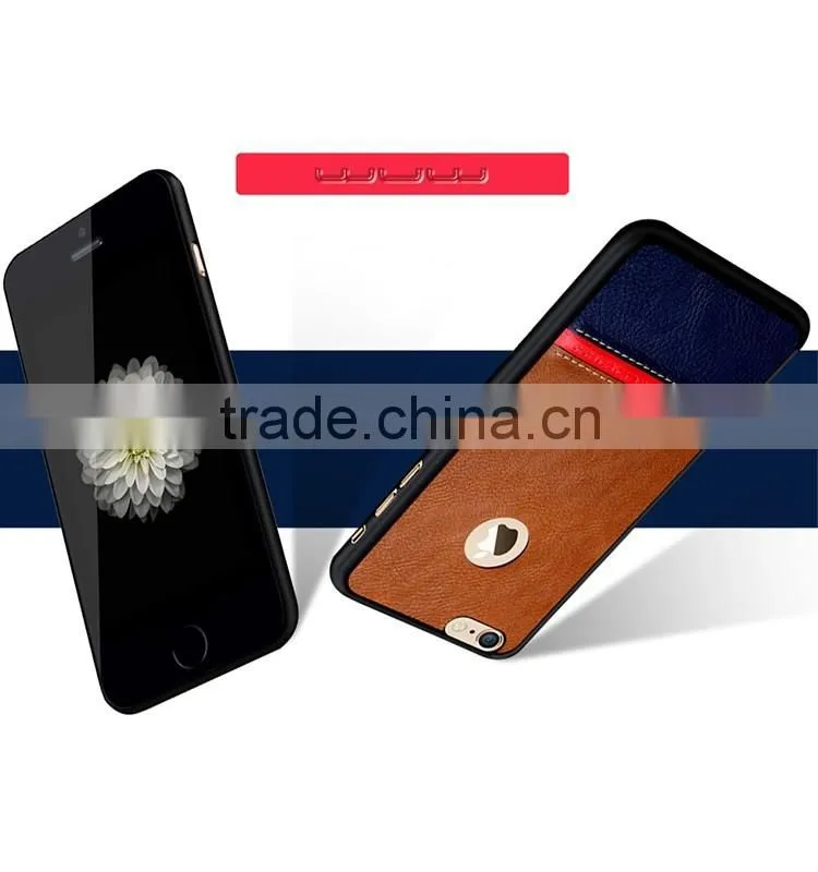 High quality super slim leather back cover for iphone 6s with high perfermance