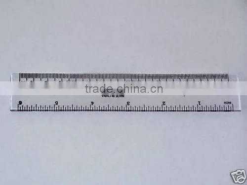 promotional fantastic 15cm clear acrylic straight ruler with round corner