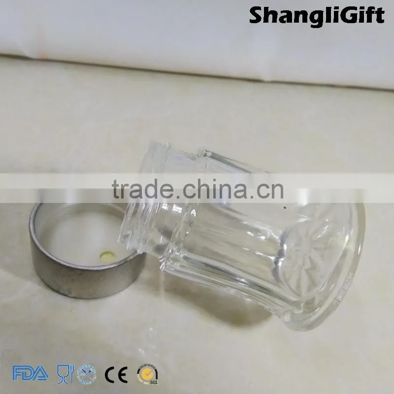 20ml Round Glass Jars Spice Bottle With Silver Plastic Cap